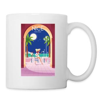 NICE Côte d'Azur - Mug blanc - blanc - Droite