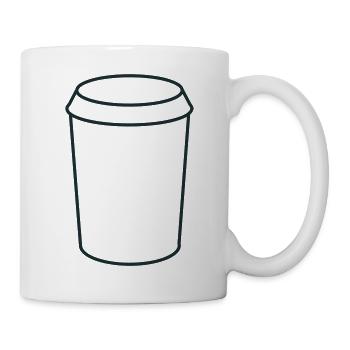 basic coffee cup - Mug - white - Right