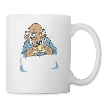 Game Nerd Spielkonsole Gaming zocken Gamepad - Tasse - Weiß - Rechts