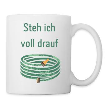 Auf dem Schlauch stehen - Tasse - Weiß - Rechts