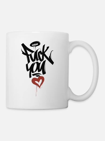 Fick dich - Tasse - Weiß