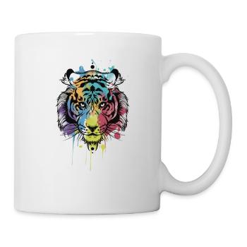 Tiger Aquarel - Tasse - Weiß - Rechts