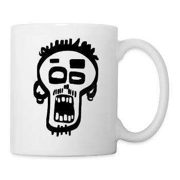 Scream illustration - Mug - white - Right