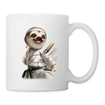 KARATE SLOTH2 Kopie - Tasse - Weiß - Rechts
