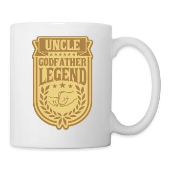 Uncle Godfather Legend Zitat - Tasse - Weiß - Rechts