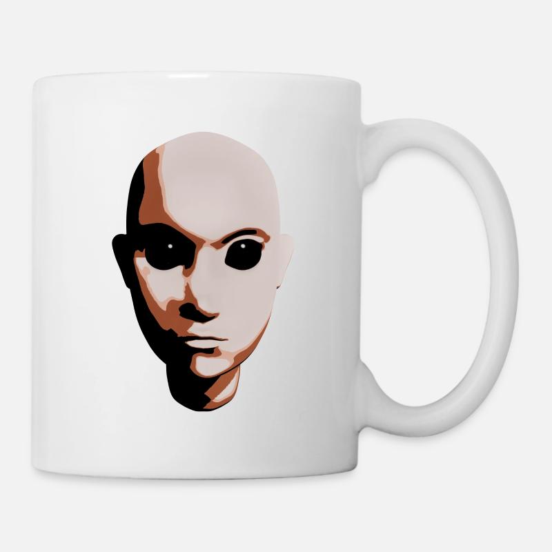 Mystical Creature with Black Eyes - Mug - white