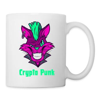 Crypto Punk is the "NFT" Crypto Gift with Bite - Mug - white - Right
