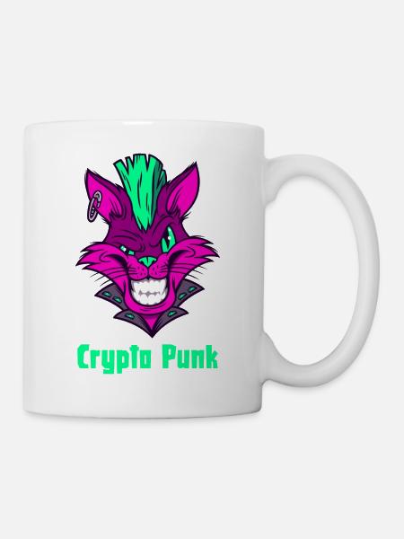 Crypto Punk is the "NFT" Crypto Gift with Bite - Mug - white