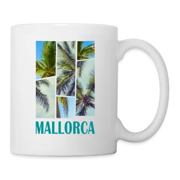 Mallorca Sommer Sonne Strand Meer Palmen Urlaub - Tasse - Weiß - Rechts