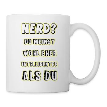 Nerd - Tasse - Weiß - Rechts