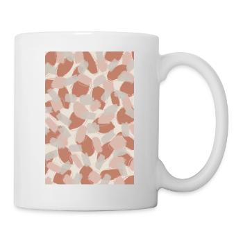 Motif de traits pastel - Mug blanc - blanc - Droite