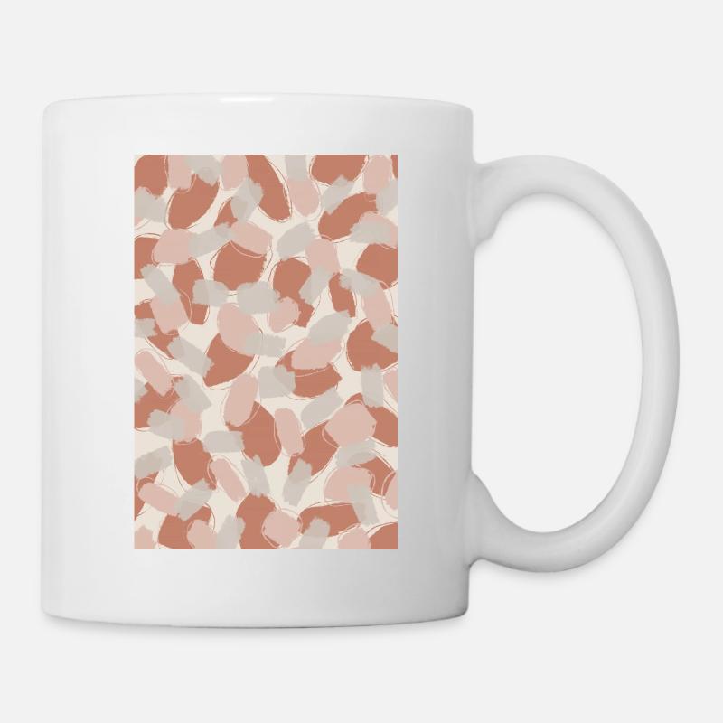 Pastel Strokes Pattern - Mug - white