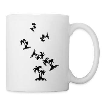 palm island symbol - Mug - white - Right