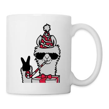 Anniversaire Pas de drame Lama - Mug blanc - blanc - Droite