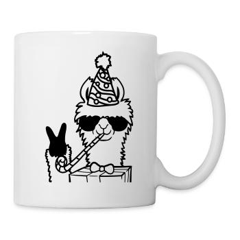 Party No Drama Llama - Tasse - Weiß - Rechts