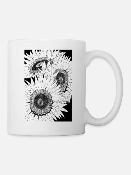 tournesols - Mug blanc - blanc