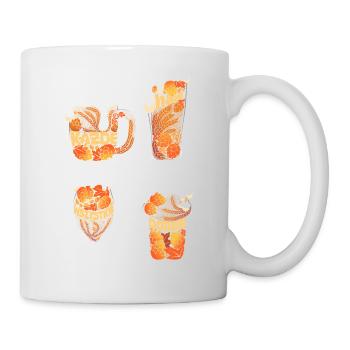 Sagt Ihnen alles Gute - Bier-T-Shirts - Tasse - Weiß - Rechts