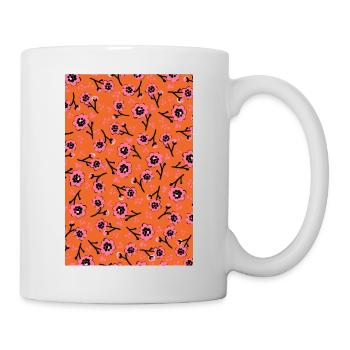 Fleurs roses mignonnesPattern - Mug blanc - blanc - Droite