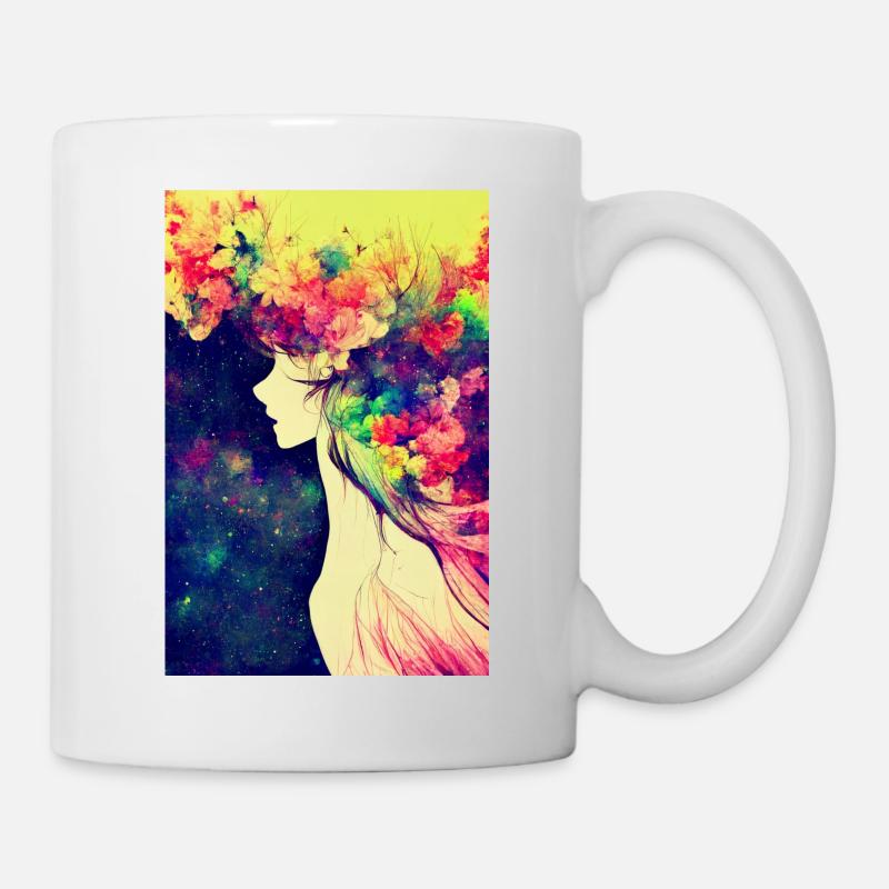 Flower power - Mug blanc - blanc