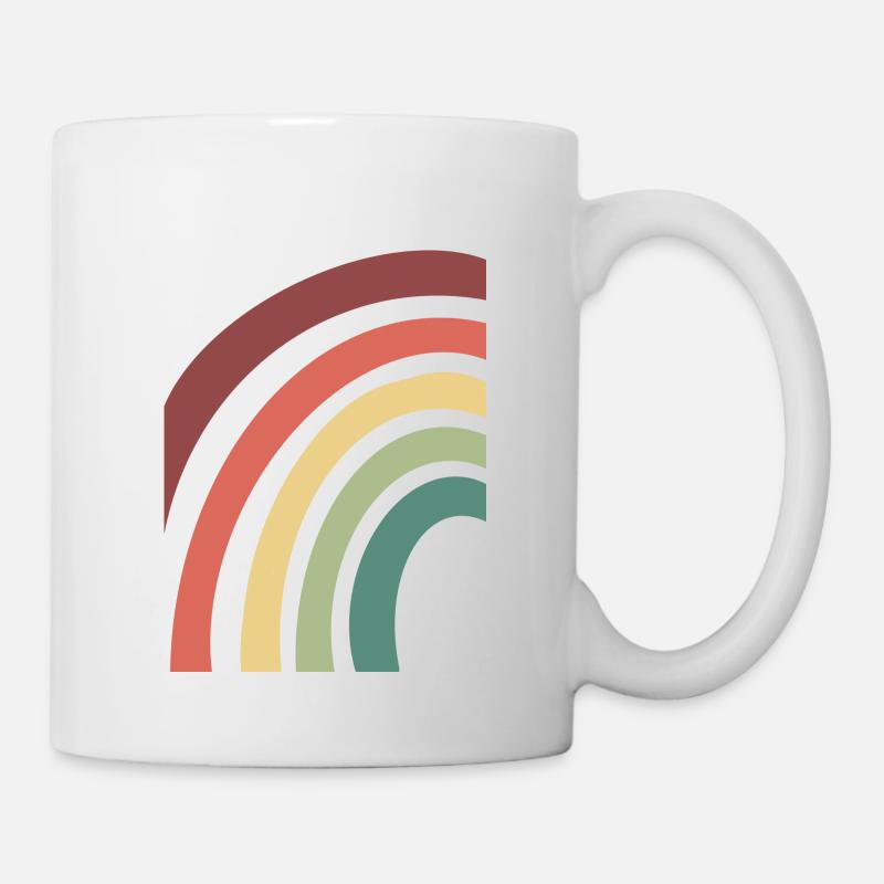 Regenbogen - Tasse - Weiß