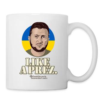 Ukraine President Like A Prez - Mug - white - Right