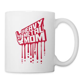 Heavy Metal Mom Logo - Mug blanc - blanc - Droite