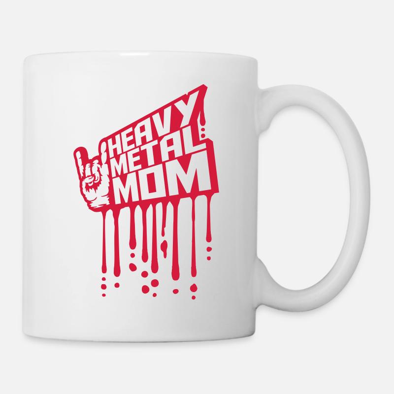 Heavy Metal Mom Logo - Mug blanc - blanc