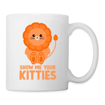 Lustige Katzenhalter Geschenkidee Katzen Fan - Tasse - Weiß - Rechts