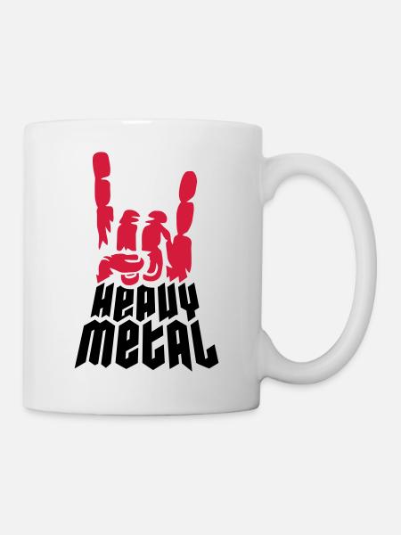 Cool Logo Heavy Metal - Mug blanc - blanc