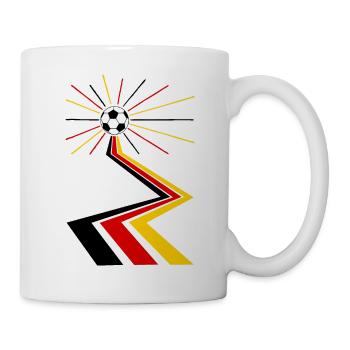 Deutschland Fußball Fanshirt - Tasse - Weiß - Rechts