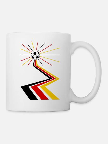 Deutschland Fußball Fanshirt - Tasse - Weiß