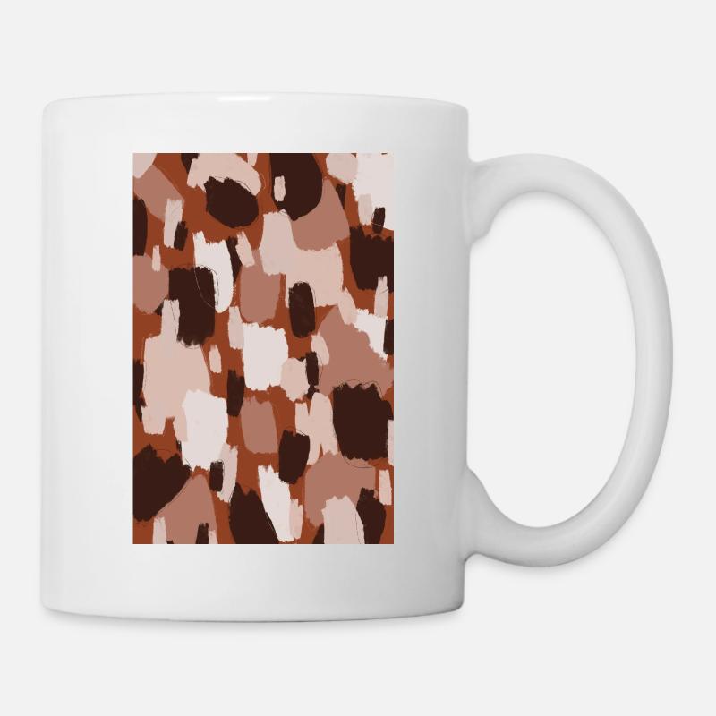 Thick Pastel Strokes Pattern - Mug - white