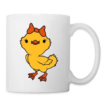 Chick Bow Female Girl - Mug - white - Right