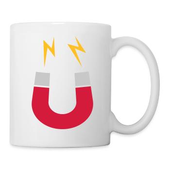 Magnet logo flashes funny - Mug - white - Right
