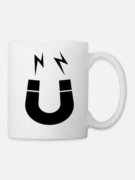 Symbol Magnet Logo Blitze - Tasse - Weiß
