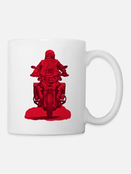 GS Motorradfahrer - Tasse - Weiß