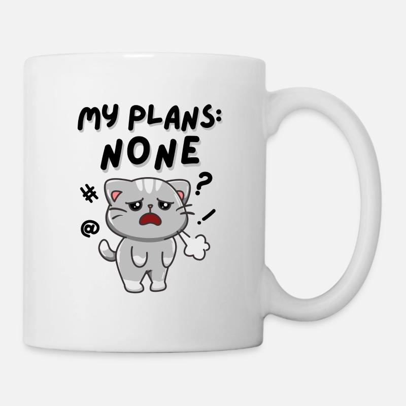 My Plans None. No Weekend Plans. White Version. - Mug - white