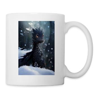 Young black dragon - Mug - white - Right