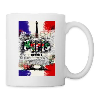 Paris Rebelle Art - Mug blanc - blanc - Droite