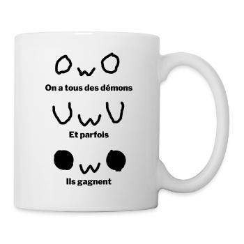 On a tous des démons - Mug blanc - blanc - Droite
