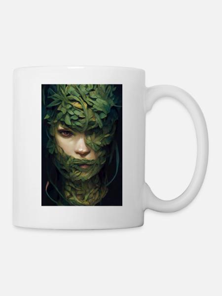 Holzmädchen - Tasse - Weiß