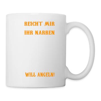 Fischen Angeln Angler Petri Heil Karpfen Fishing - Tasse - Weiß - Rechts