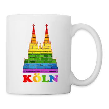 LGBT Köln Gay Pride - Tasse - Weiß - Rechts