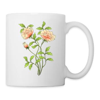 Fleur - Mug blanc - blanc - Droite
