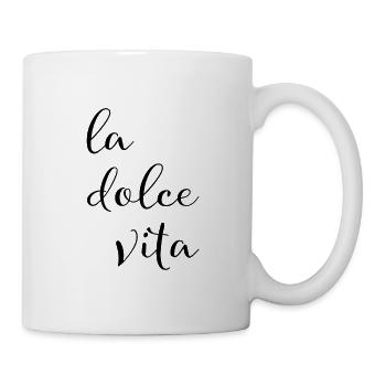 La dolce vita - Mug blanc - blanc - Droite