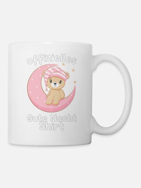Schlaf Bär schlafen Bärchen Geschenk - Tasse - Weiß