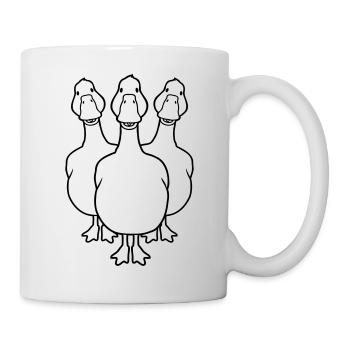 Équipe d’équipage oies mignonnes - Mug blanc - blanc - Droite