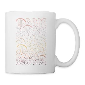 Paragliders course sunset - Mug - white - Right