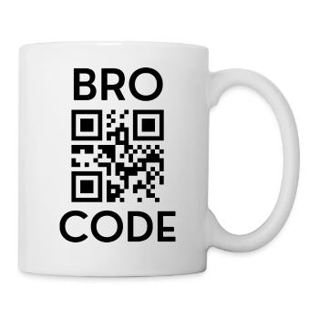 Drôle de code Bro - Mug blanc - blanc - Droite