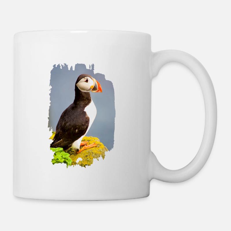 Macareux - Mug blanc - blanc